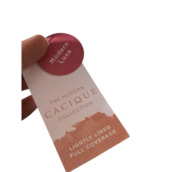 Cacique Modern Luxe Black Bra 44C Lightly Lined Full Coverage NWT $58.95 - Picture 4 of 6